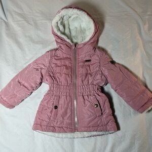 DKNY Pink Kids Puffer Jacket